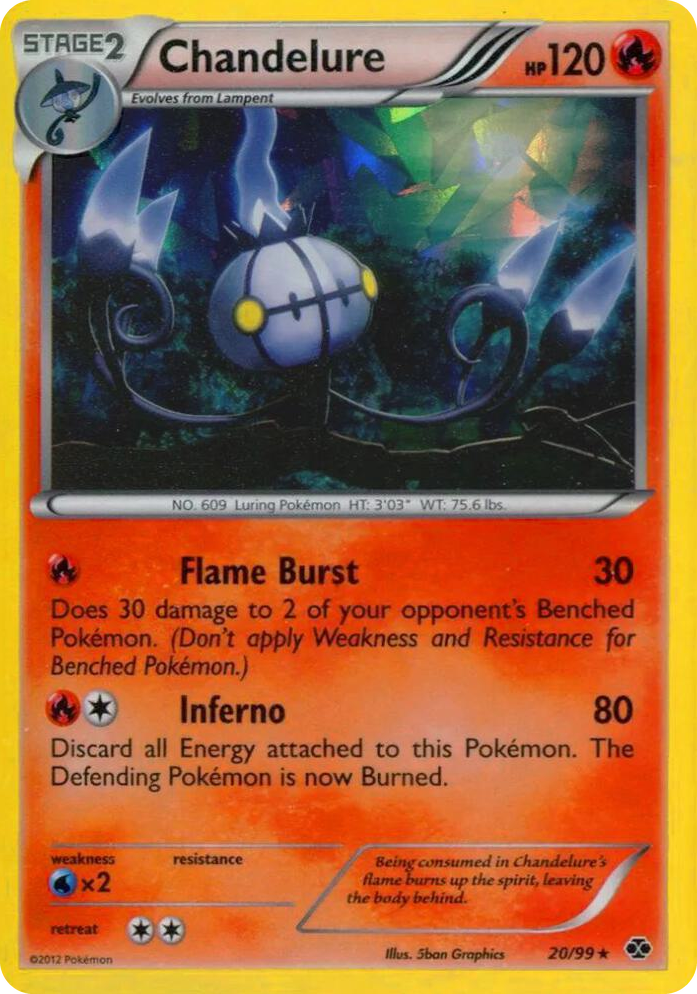 0020 Chandelure - 20/99 (Cracked Ice Holo) Promo Blister Exclusives
