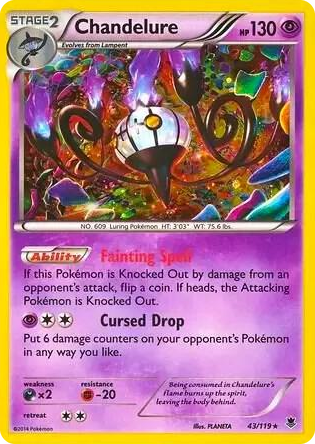 0043 Chandelure - 43/119 (Cosmos Holo) Promo Blister Exclusives