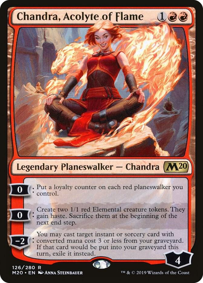 0126 Chandra, Acolyte of Flame R Core Set 2020