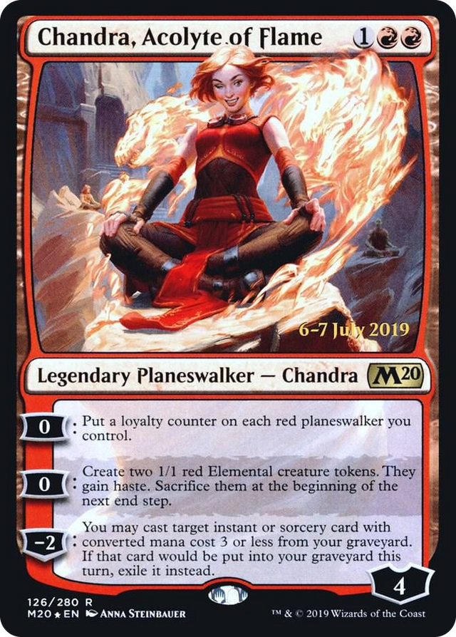 0126 Chandra, Acolyte of Flame R Prerelease Cards