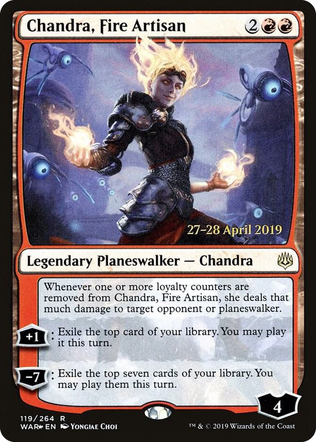 0119 Chandra, Fire Artisan R Prerelease Cards