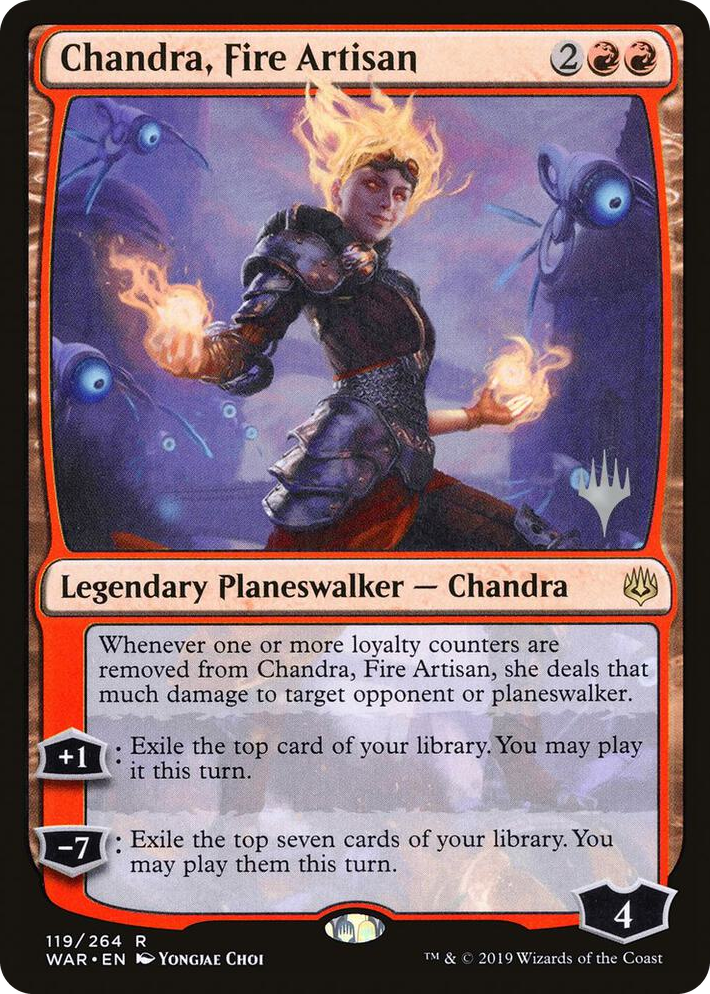 0119 Chandra, Fire Artisan R Promo Pack: Throne of Eldraine