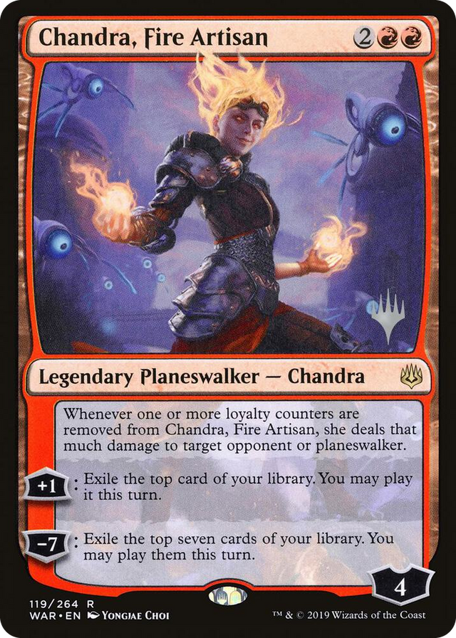 0119 Chandra, Fire Artisan R Promo Pack: Throne of Eldraine