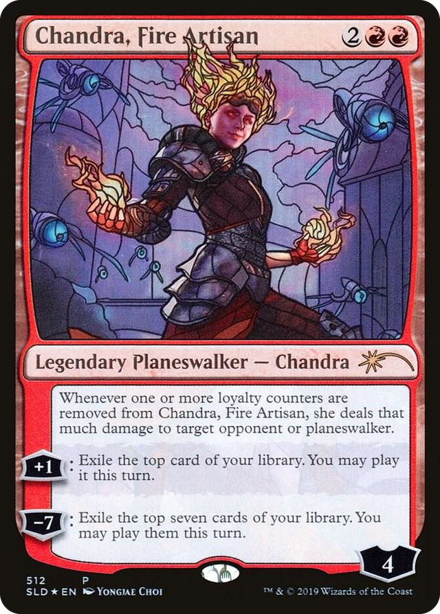 0512 Chandra, Fire Artisan (Stained Glass) P Secret Lair Drop Series
