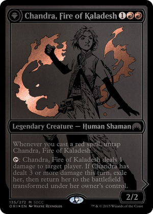 0135 Chandra, Fire of Kaladesh (SDCC 2015 Exclusive) P Media Promos