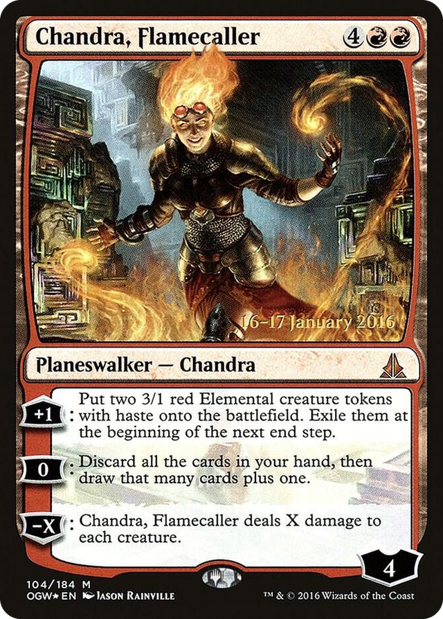 0104 Chandra, Flamecaller M Prerelease Cards