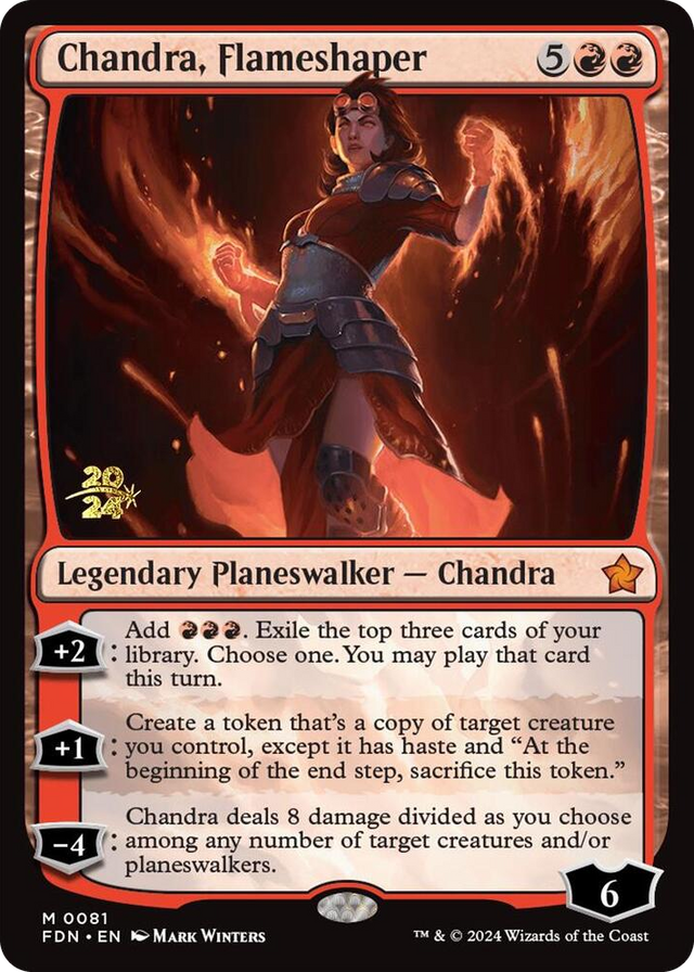 0081 Chandra, Flameshaper M Prerelease Cards