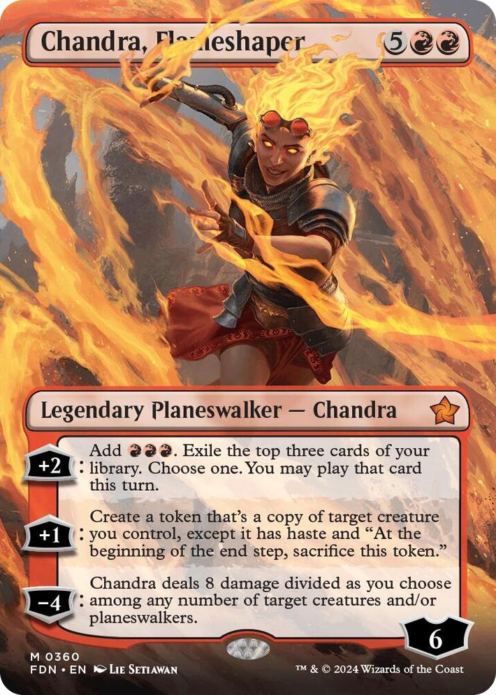 0360 Chandra, Flameshaper (Borderless) M Foundations