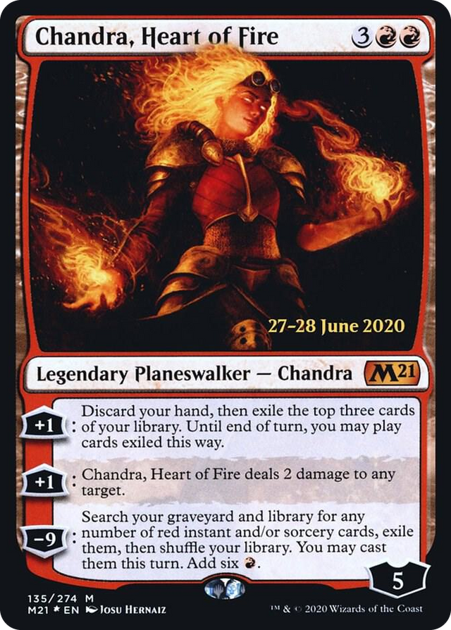 0135 Chandra, Heart of Fire M Prerelease Cards