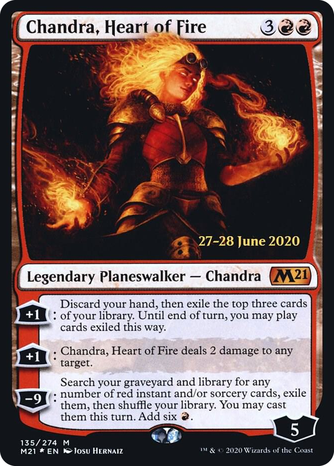 Chandra, Heart of Fire #135 M - Prerelease Cards Pokemon card