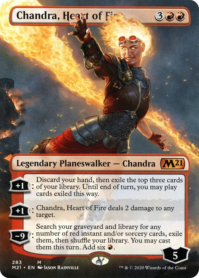 0283 Chandra, Heart of Fire (Borderless) M Core Set 2021