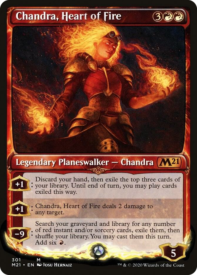 0301 Chandra, Heart of Fire (Showcase) M Core Set 2021
