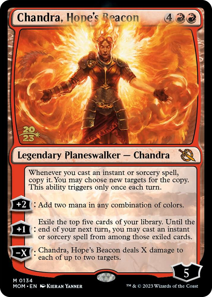 0134 Chandra, Hope's Beacon M Prerelease Cards
