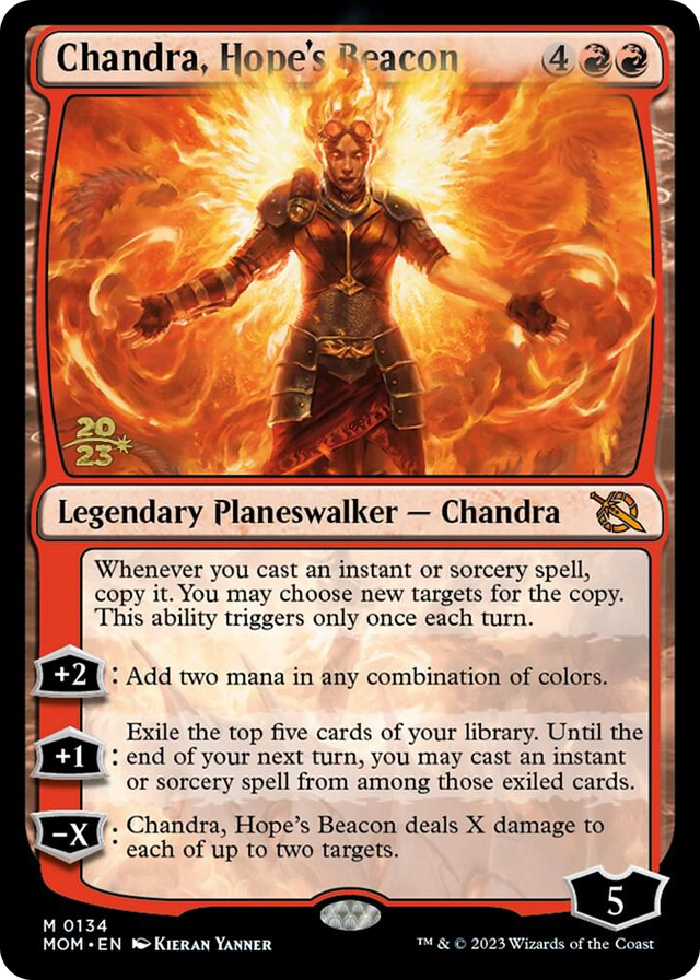 0134 Chandra, Hope's Beacon M Prerelease Cards