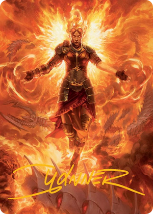 0030 Chandra, Hope's Beacon Art Card (Gold-Stamped Signature) S Art Series: March of the Machine