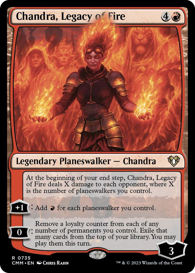 0735 Chandra, Legacy of Fire R Commander Masters