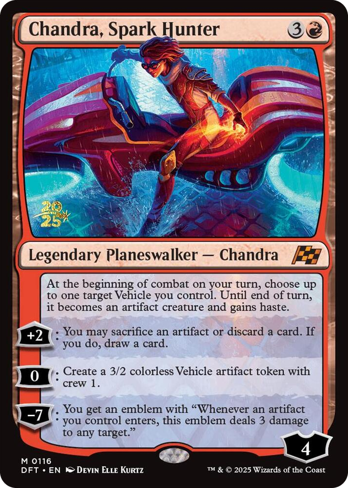 0116 Chandra, Spark Hunter M Prerelease Cards