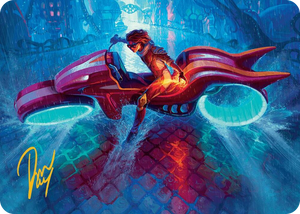 0020 Chandra, Spark Hunter Art Card (Gold-Stamped Signature) S Art Series: Aetherdrift