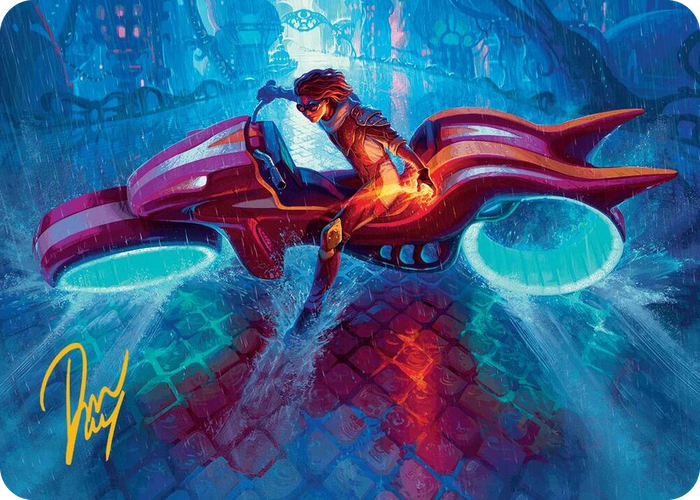 Chandra, Spark Hunter Art Card (Gold-Stamped Signature) #20 S - Art Series: Aetherdrift Pokemon card
