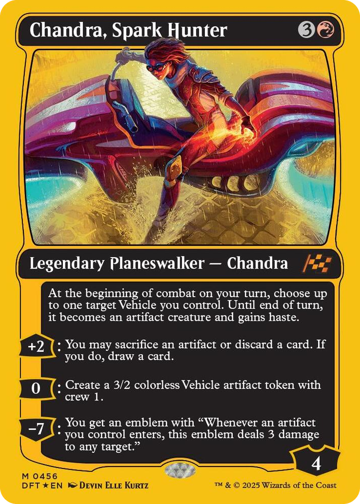 0456 Chandra, Spark Hunter (First-Place Foil) M Aetherdrift