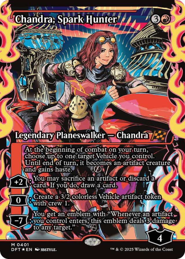 0401 Chandra, Spark Hunter (Showcase) M Aetherdrift