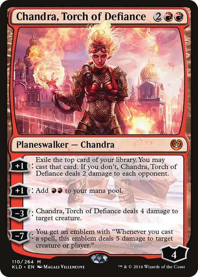 Chandra, Torch of Defiance #110 M - Kaladesh Pokemon card