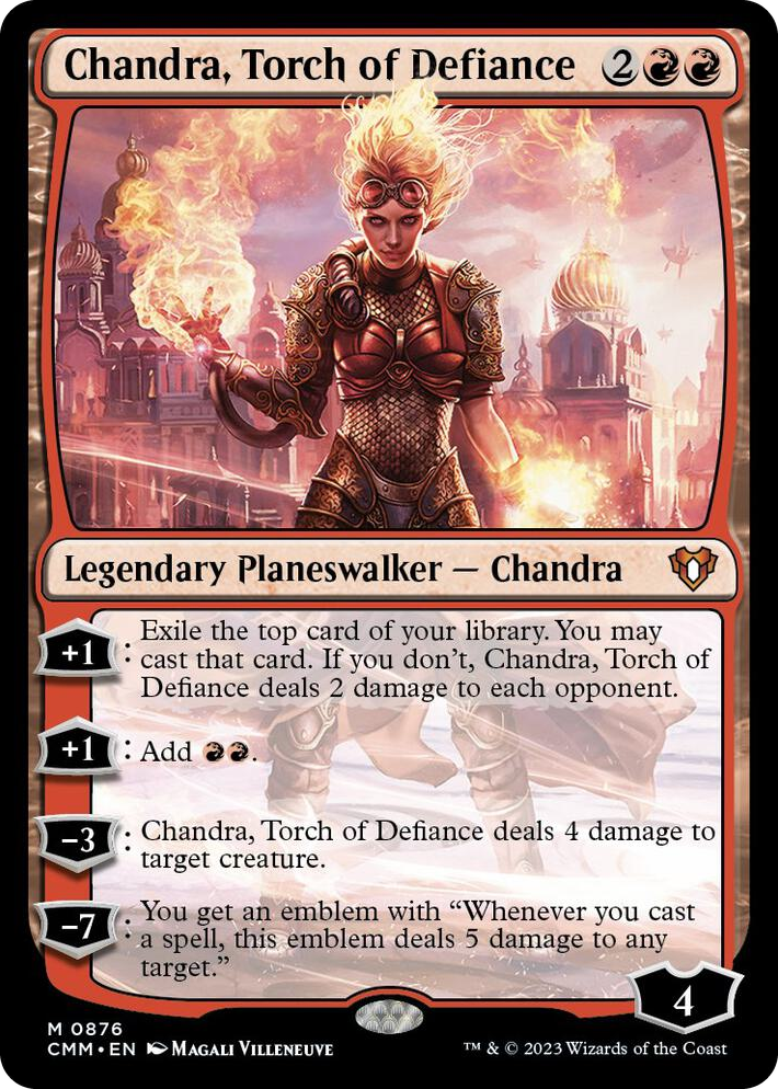 0876 Chandra, Torch of Defiance M Commander Masters
