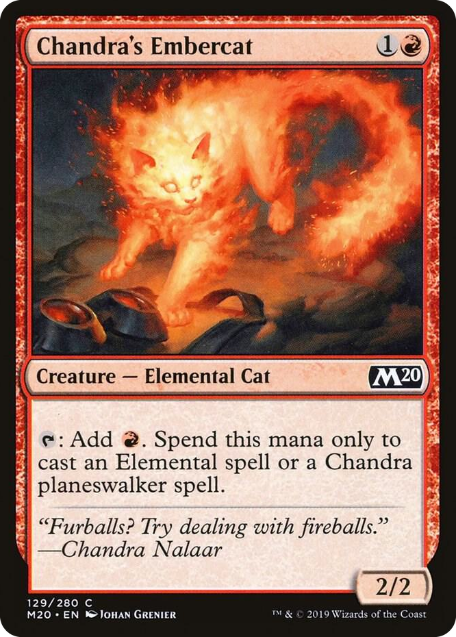 0129 Chandra's Embercat C Core Set 2020