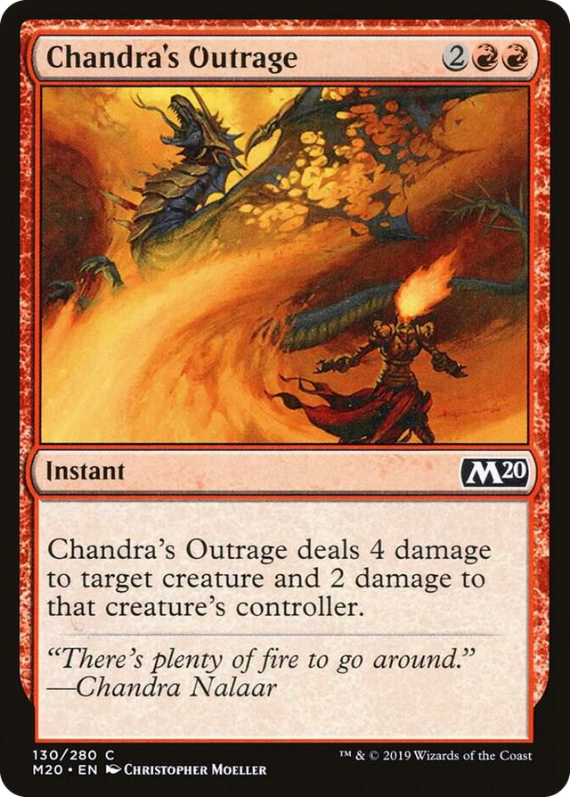 0130 Chandra's Outrage C Core Set 2020