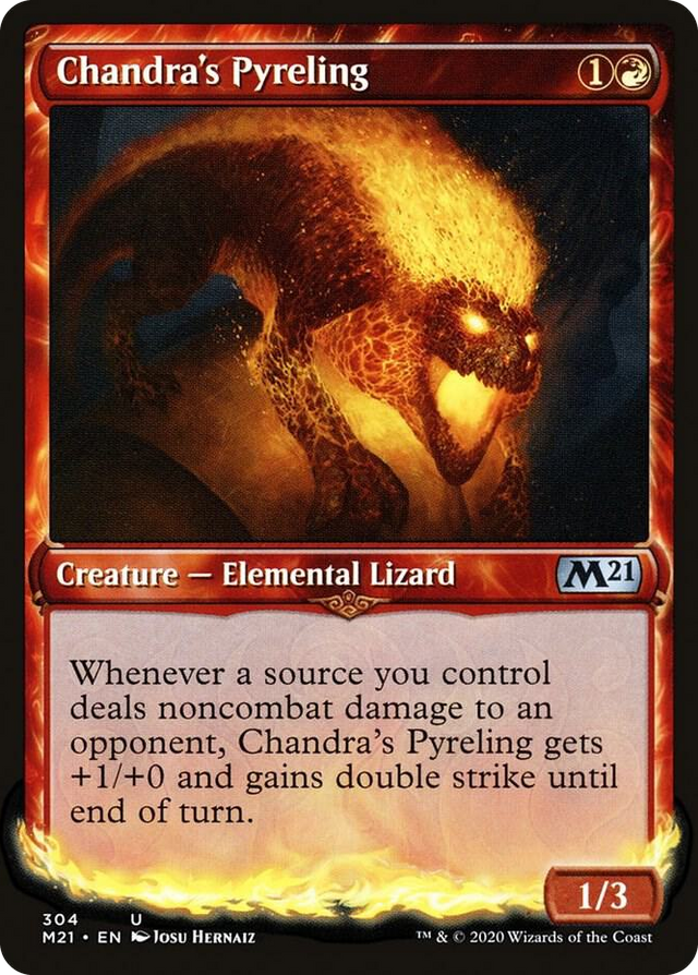 0304 Chandra's Pyreling (Showcase) U Core Set 2021