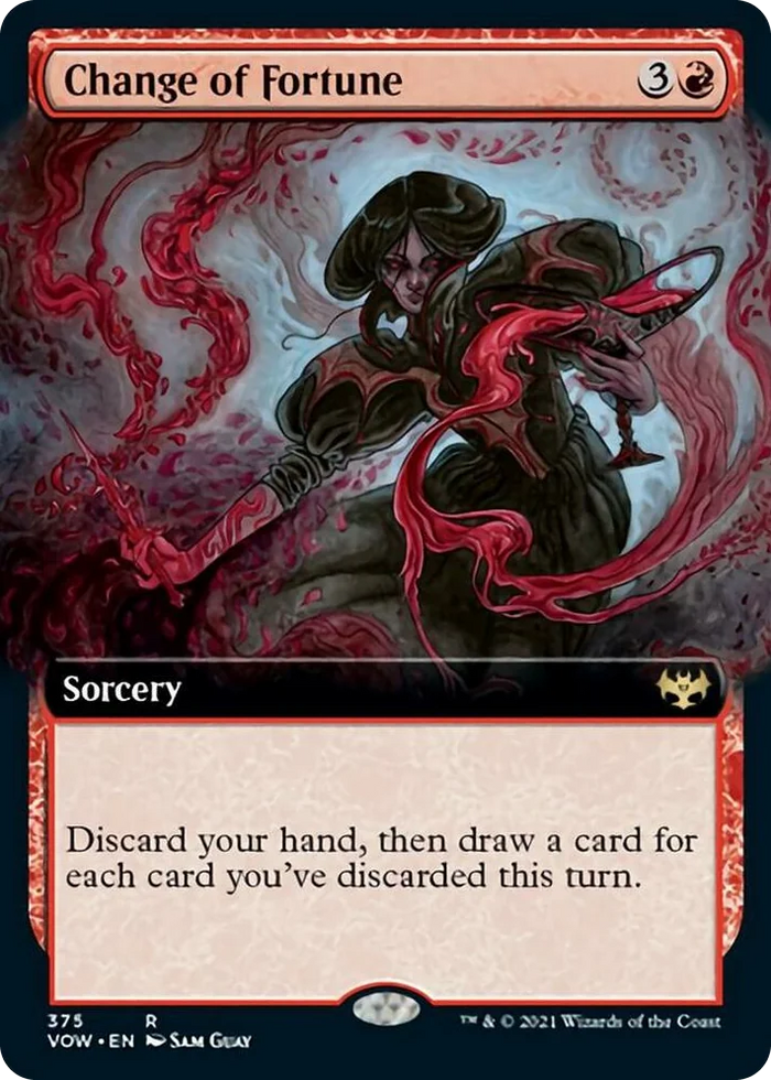 0375 Change of Fortune (Extended Art) R Innistrad: Crimson Vow