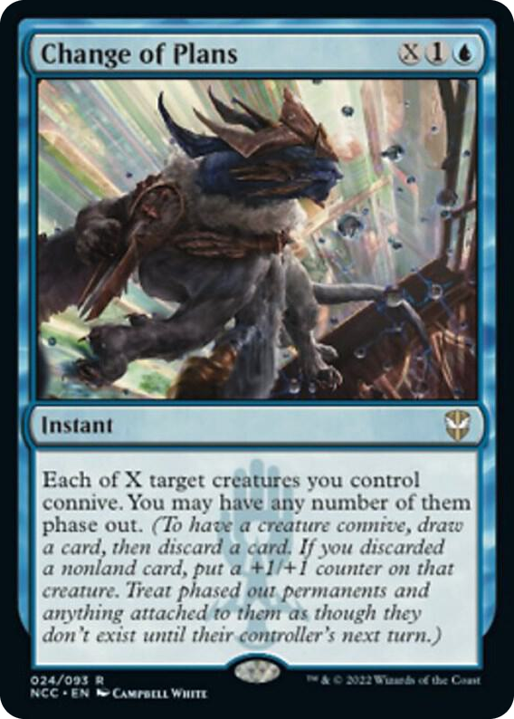 Change of Plans #24 R - Commander: Streets of New Capenna Pokemon card