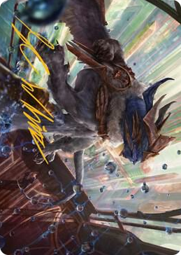 0052 Change of Plans Art Card (Gold-Stamped Signature) S Art Series: Streets of New Capenna