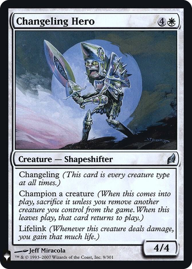 0009 Changeling Hero U The List Reprints