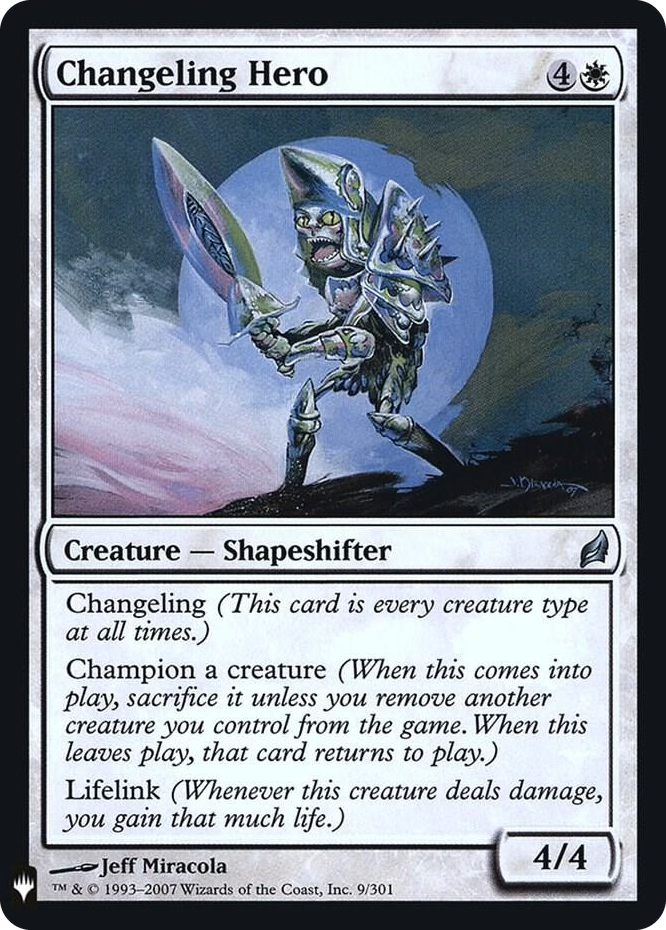 Changeling Hero #9 U - The List Reprints Pokemon card