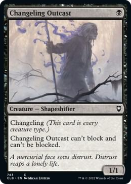 0743 Changeling Outcast C Commander Legends: Battle for Baldur's Gate