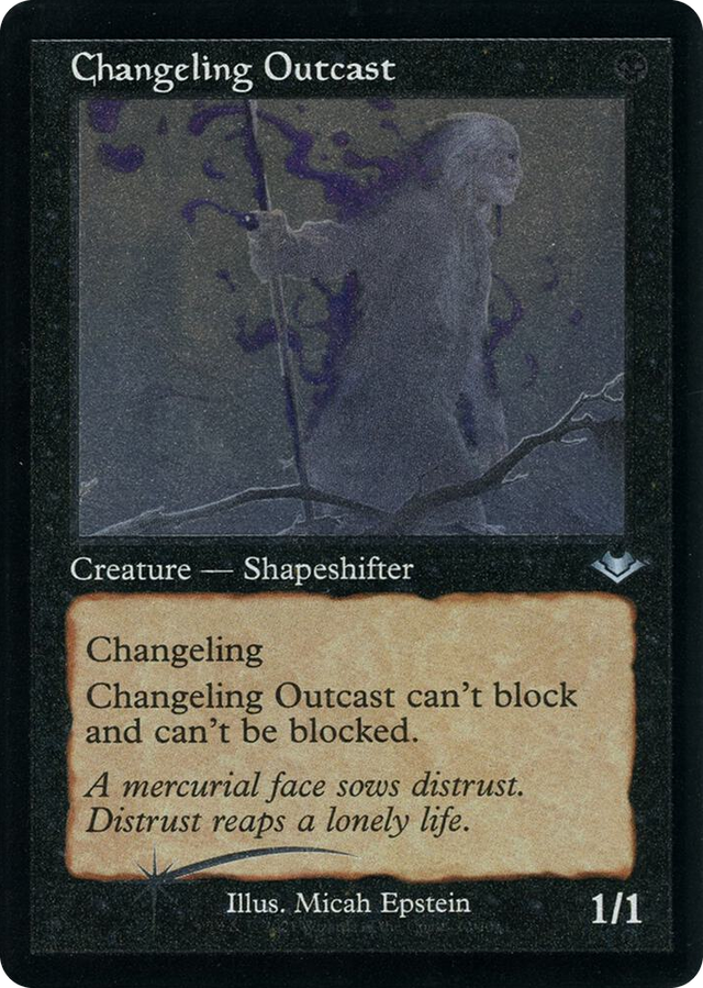 0012 Changeling Outcast (Retro Frame) (Foil Etched) U Modern Horizons