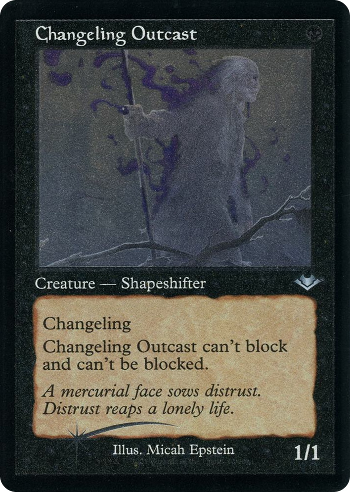 0012 Changeling Outcast (Retro Frame) (Foil Etched) U Modern Horizons