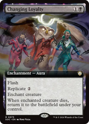0073 Changing Loyalty (Extended Art) R Commander: Secrets of Strixhaven
