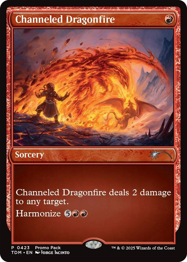 Channeled Dragonfire #423 P - Promo Pack: Tarkir: Dragonstorm Pokemon card