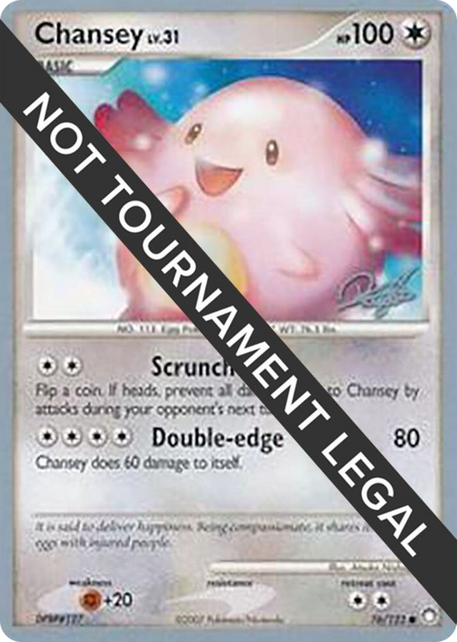 0076 Chansey - 2008 (Paul Atanassov) Common World Championship Decks