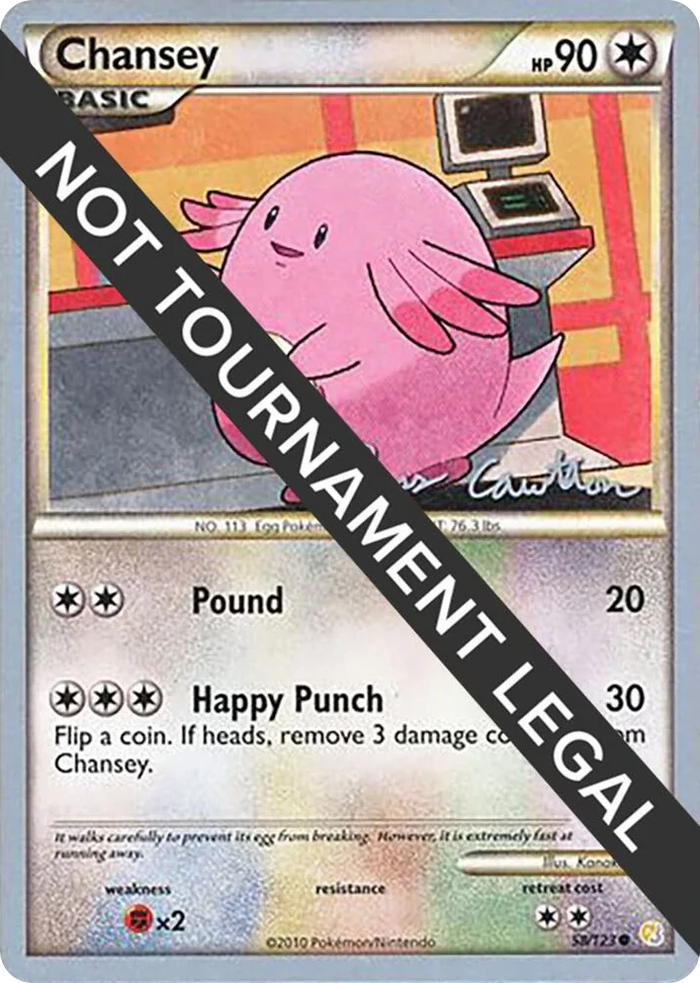 0058 Chansey - 2011 (Ross Cawthon) Common World Championship Decks