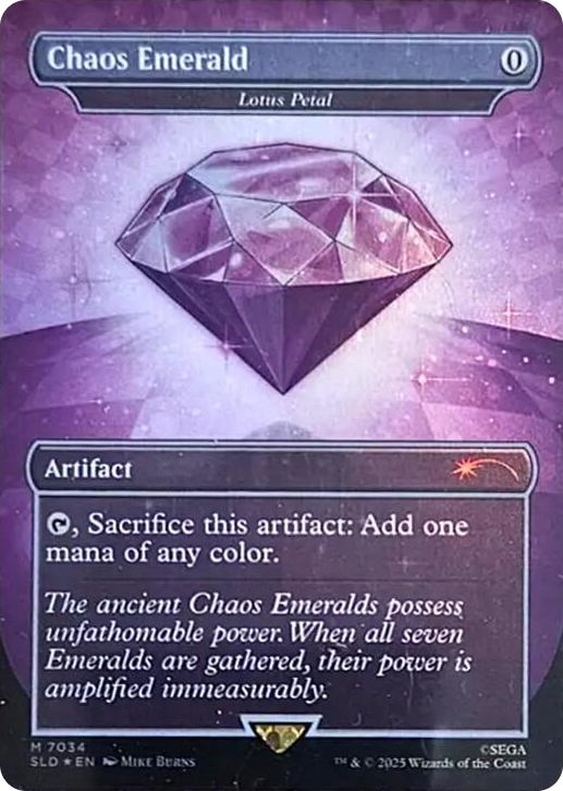 Chaos Emerald - Lotus Petal (7034) #7034 M - Secret Lair Drop Series Pokemon card