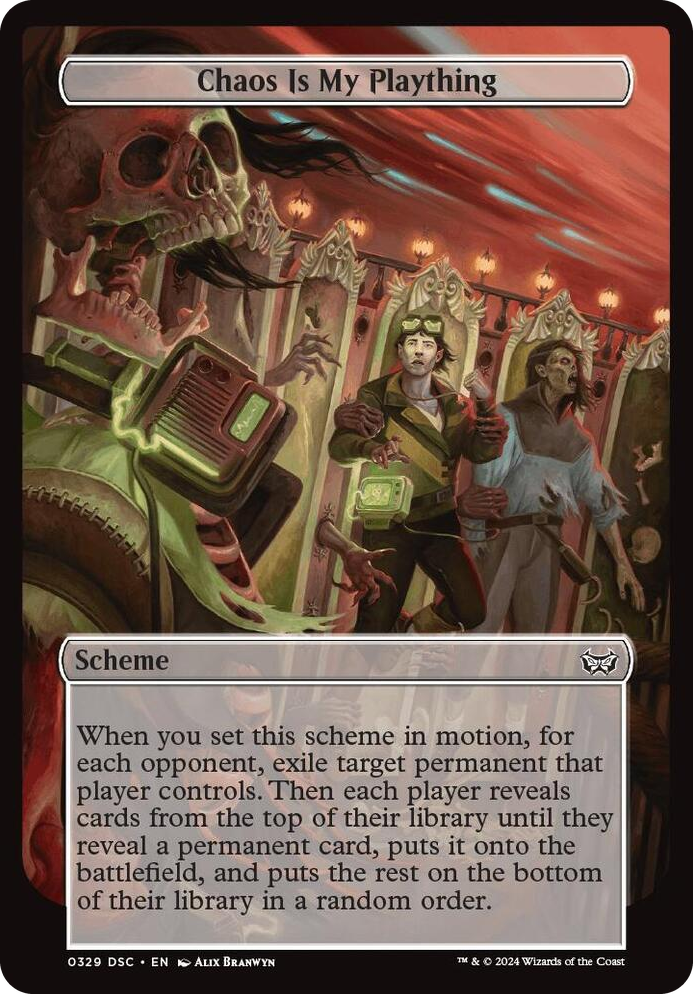 Chaos is My Plaything (Full Art) #329 C - Archenemy: Duskmourn Pokemon card