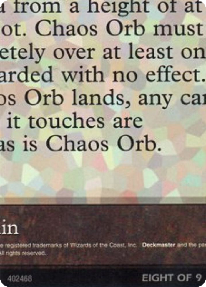Chaos Orb (8 of 9) (Ultra Pro Puzzle Quest) #1 S - Media Promos Pokemon card