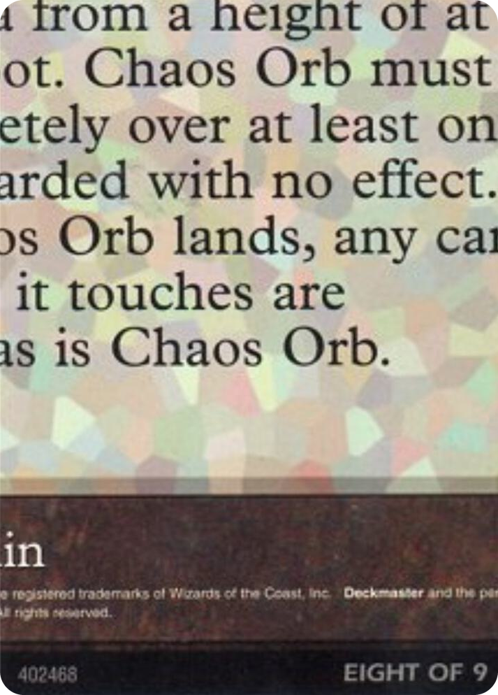 0001 Chaos Orb (8 of 9) (Ultra Pro Puzzle Quest) S Media Promos