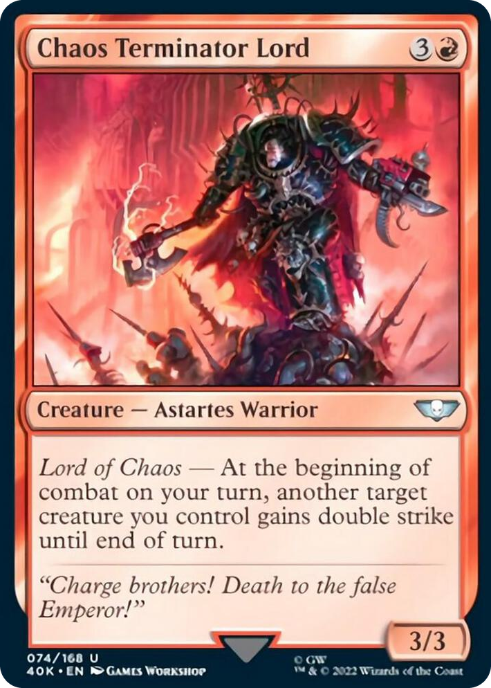 0074 Chaos Terminator Lord U Universes Beyond: Warhammer 40,000