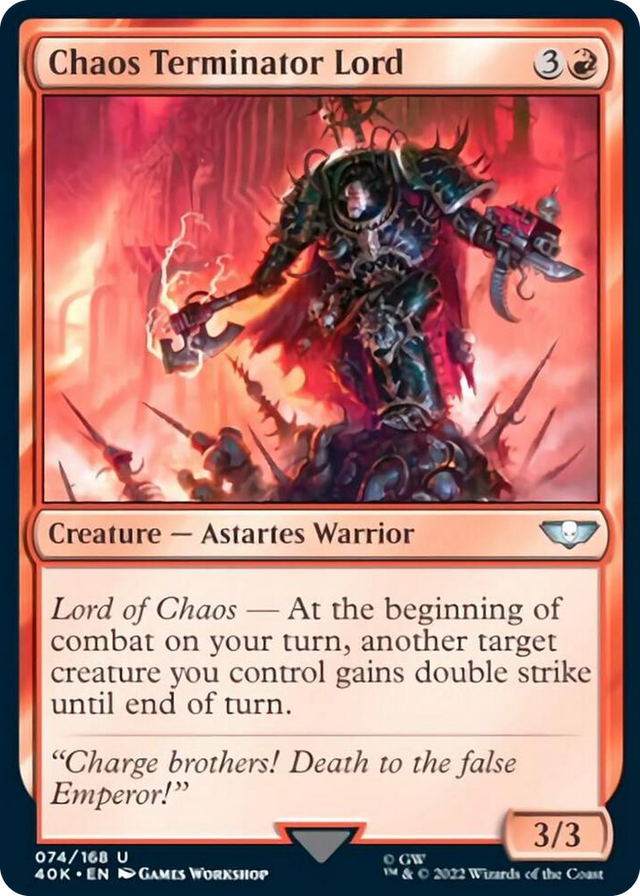 0074 Chaos Terminator Lord U Universes Beyond: Warhammer 40,000