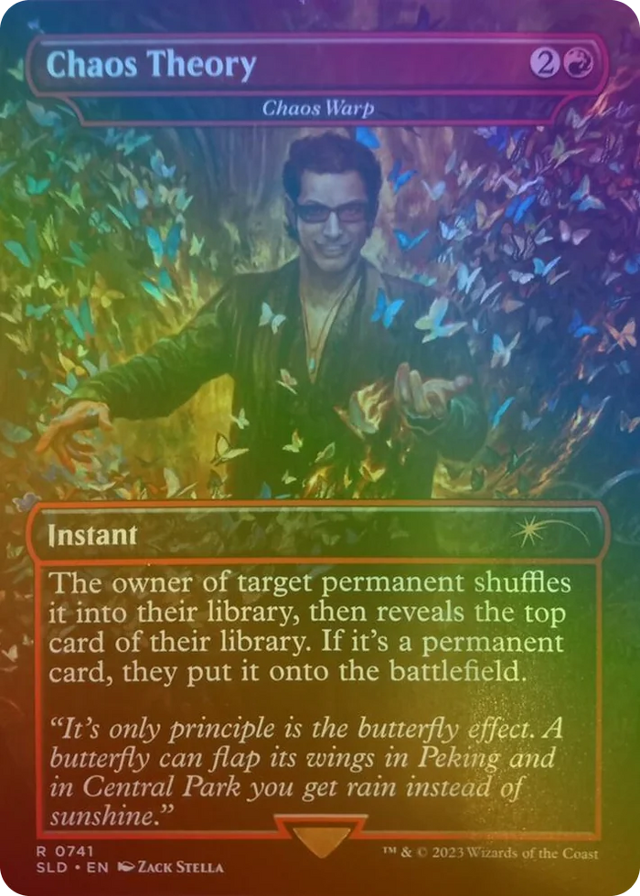 0741 Chaos Theory - Chaos Warp (Rainbow Foil) R Secret Lair Drop Series