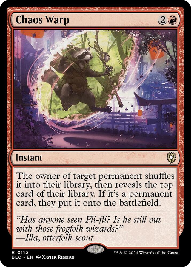 0115 Chaos Warp R Commander: Bloomburrow